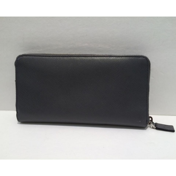 Prada Saffinao Leather Zip Around Leather Wallet - Picture 3 of 7